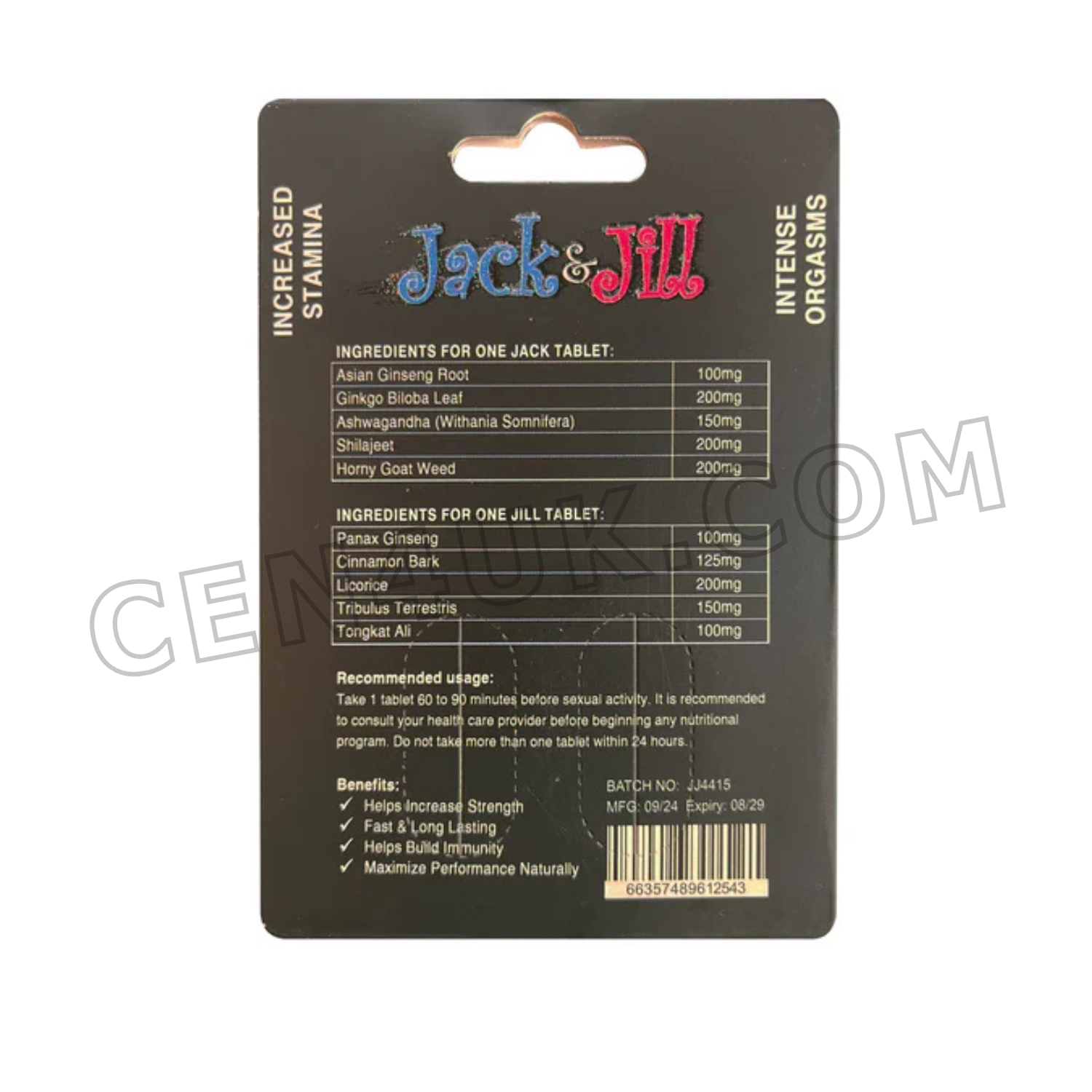 Jack & Jill Herbal Performance Pills for Couples - Image 3