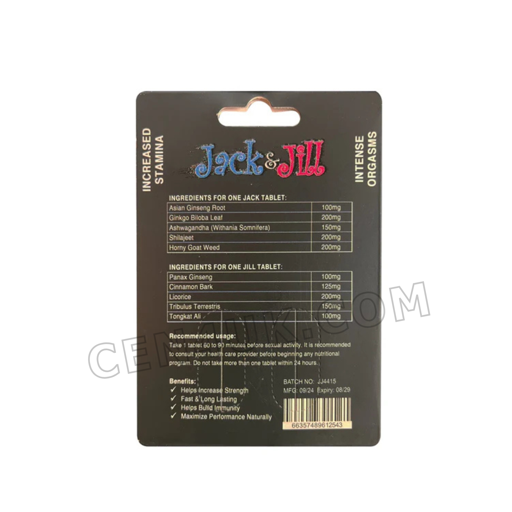Jack & Jill Herbal Performance Pills for Couples - Image 3